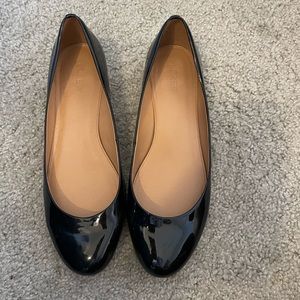 J Crew Shoes with Gold Heel